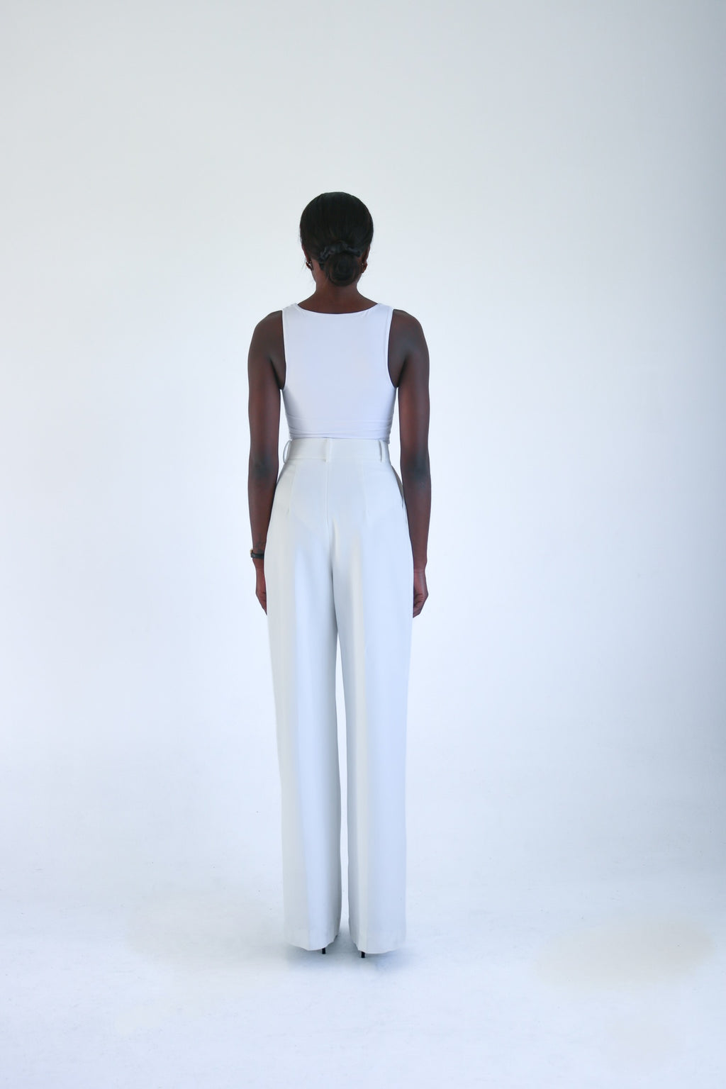 Victoria Wide Leg Pants (White)